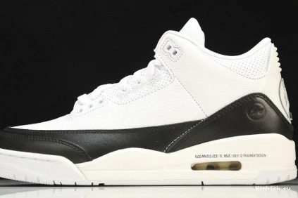 WHITE JORDAN FRAGMENT BLACK 3 AIR 0923